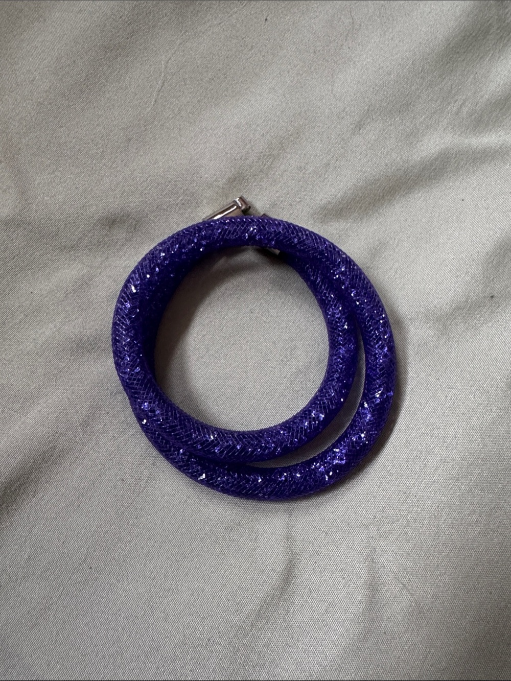 SWAROVSKI Stardust purple crystal mesh magnetic bracelet or choker.